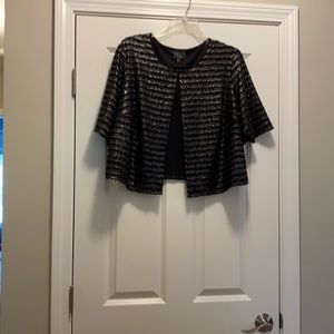 NWT Fancy black cropped jacket